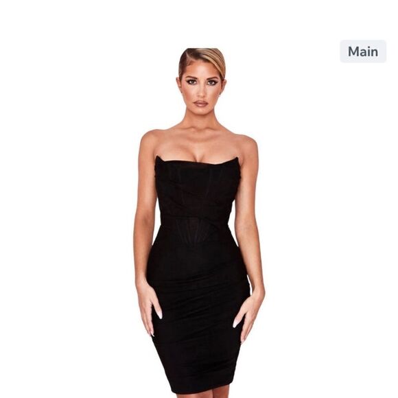 #320 ROSEDRESS Ruched Strapless Cocktail dress - Picture 1 of 6